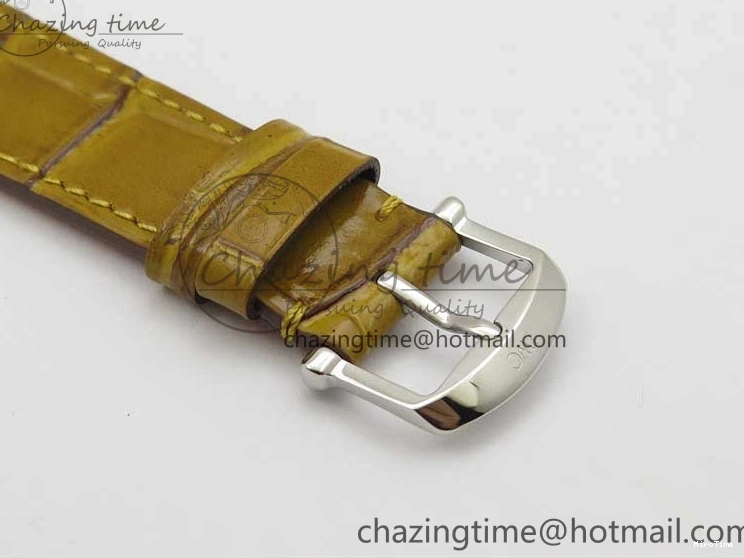 MIROTIME 0515 Durable Portofino 37mm SS V7F 1:1 Best Edition White Dial on Light Brown Leather Strap A 7092